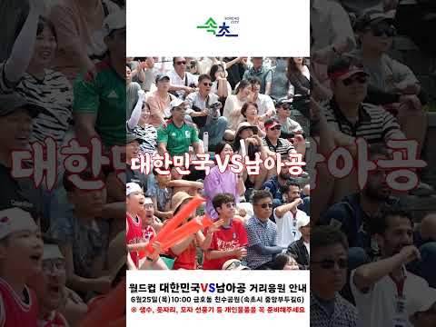 끝내 이겨라! 월드컵 거리응원 준비완료! ⚽🇰🇷